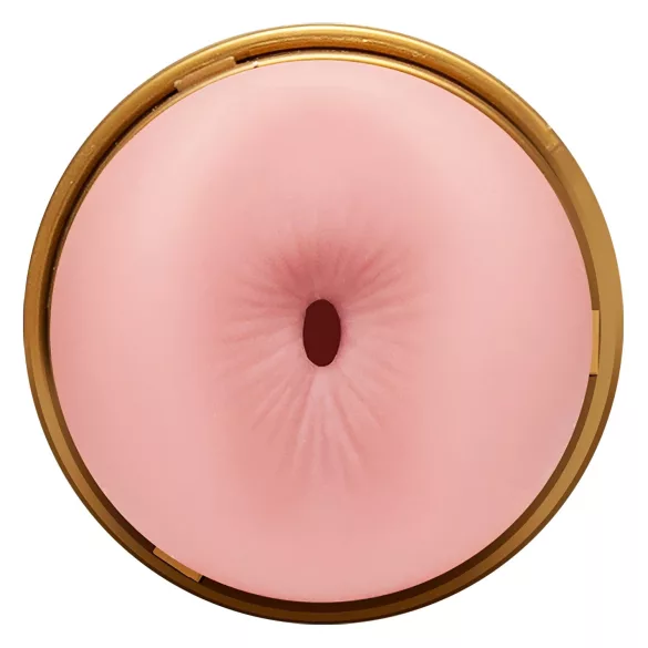 Fleshlight - masturbatorius treniruotėms - atvira vagina ir analinis - rožinė
