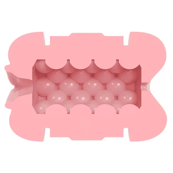 Fleshlight - masturbatorius treniruotėms - atvira vagina ir analinis - rožinė
