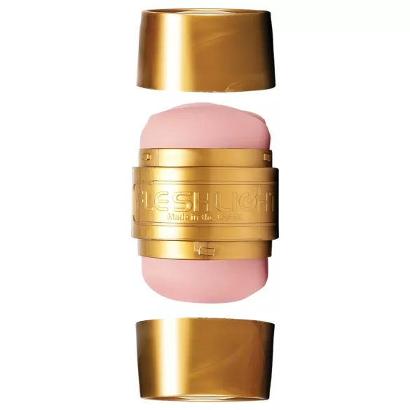 Fleshlight - masturbatorius treniruotėms - atvira vagina ir analinis - rožinė