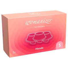   Womanizer Premium Eco - papildomų antgalių rinkinys - rožiniai - 3 vnt