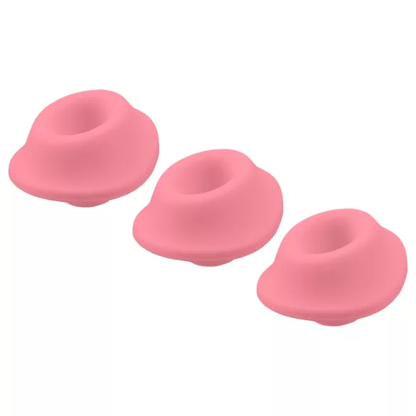 Womanizer Premium Eco - papildomų antgalių rinkinys - rožiniai - 3 vnt - L