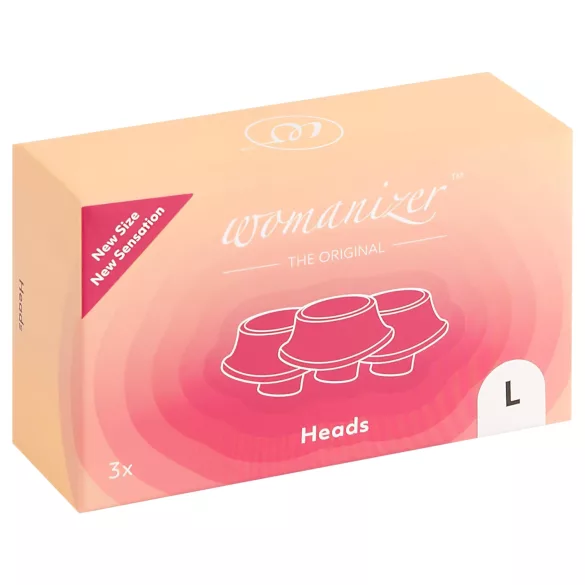 Womanizer - siurbtukų rinkinys - balti - dideli (3 vnt.)