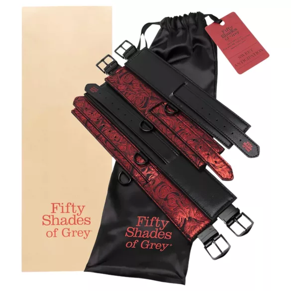 Fifty Shades of Grey - antrankiai rinkinys - juoda/raudona