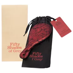   Fifty Shades of Grey - plakimo mentelė - oda - juoda/raudona