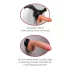 Real Feel Deluxe No.12 - realistiškas vibruojantis dildo su sėklidėmis