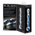 Icicles No. 08 - banguotas, dvigubas, stiklinis dildo (skaidrus-mėlynas)