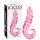 Icicles No. 24 - briaunuotas stiklinis dildo (rožinis)