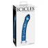 Icicles No. 29 - stiklinis dildo spirale - mėlynas