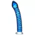 Icicles No. 29 - stiklinis dildo spirale - mėlynas