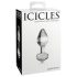 Icicles No. 44 - stiklinis analinis kaištis - kūgio formos - skaidrus