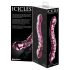 Icicles No. 55 - dvigubas G-taško stiklinis dildo (rožinis)