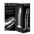 Icicles No. 62 - stiklinis dildo su varpa (skaidrus)