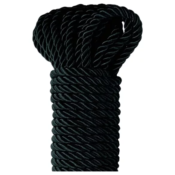Fetish Silky Rope - šibari bondage virvė (10 m, juoda)