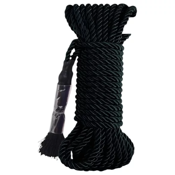 Fetish Silky Rope - šibari bondage virvė (10 m, juoda)