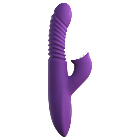 Fantazija Jai – 3 viename traukiantis vibratorius su šildymo funkcija (violetinis)