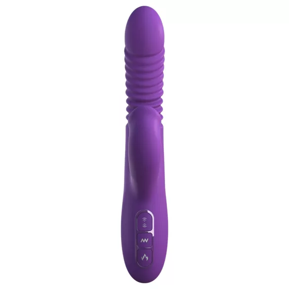 Fantasy For Her - 3 az 1‑yje stūmoklinis vibratorius su šildymo funkcija (violetinis)