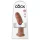 King Cock - realistiškas dildo su siurbtuku - tamsi oda - 23 cm