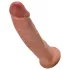 King Cock - realistiškas dildo su siurbtuku - tamsi oda - 23 cm