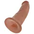 King Cock - realistiškas dildo su siurbtuku - tamsi oda - 23 cm