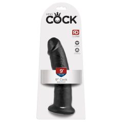 King Cock - dildo su siurbtuku - juodas - 23 cm