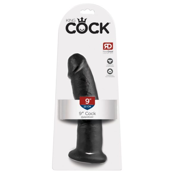 King Cock - dildo su siurbtuku - juodas - 23 cm