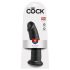 King Cock - dildo su siurbtuku - juodas - 23 cm
