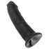 King Cock - dildo su siurbtuku - juodas - 23 cm
