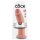 King Cock 10 - didelis dildo su siurbtuku (25 cm) - natūralus