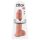 King Cock 11 - siurbtuku tvirtinamas dildo su sėklidėmis (28 cm) - natūralus