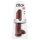 King Cock 11 - didelis siurbtukas ir sėklidėmis dildo (28 cm) - rudas