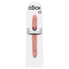  King Cock - dvigubas realistiškas dildo - 31 cm - kūno spalvos
