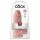 Karališkas gaidys 9 Chubby - su siurbtuku ir sėklidėmis dildo (23 cm) - natūralus