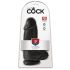 King Cock 9 - Juoda, tvirtai prilimpanti, 23 cm ilgio svajonė!