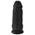 King Cock 9 - Juoda, tvirtai prilimpanti, 23 cm ilgio svajonė!
