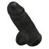 King Cock 9 - Juoda, tvirtai prilimpanti, 23 cm ilgio svajonė!