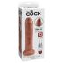 Karališko Džiaugsmo Spalva 7 - realistiškas dildo (18 cm) - tamsi natūrali spalva