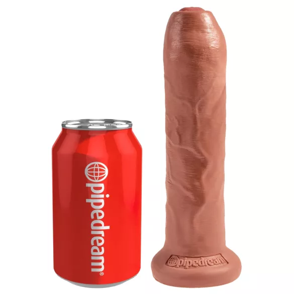 King Cock - realistiškas dildo - 18 cm - tamsi natūrali spalva