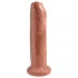 King Cock - realistiškas dildo - 18 cm - tamsi natūrali spalva