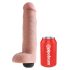King Cock 10 - realistiškas purškiantis dildo (25 cm) - natūralus