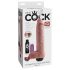 Karalius Gaidys 11 - realistiškas purškiantis dildo (28 cm) - natūralus