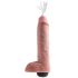 Karalius Gaidys 11 - realistiškas purškiantis dildo (28 cm) - natūralus