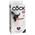 King Cock 7 - juodas dildo su diržais