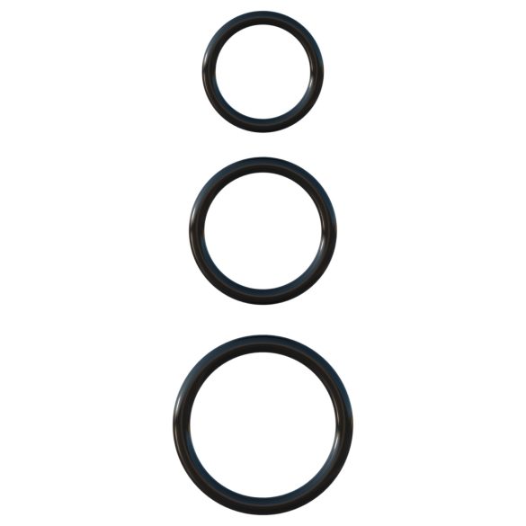 Fantasy C-Ringz - penio žiedų rinkinys - juodi