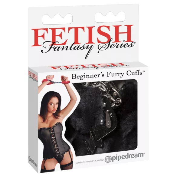 Fetish Fantasy - pūkuoti antrankiai - juodi