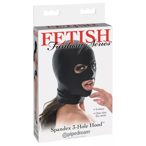 Fetish Fantasy - burnos kaukė - juoda