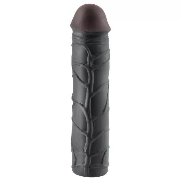 Pipedream - X-TENSION Mega 3 - tikroviškas penio antgalis (22,8 cm, juodas)