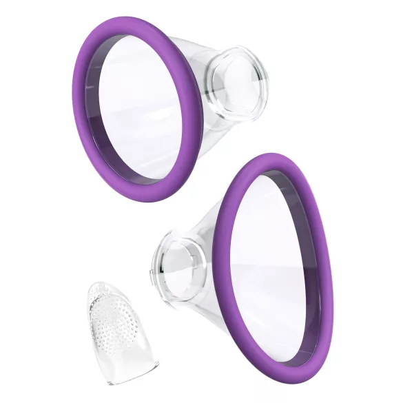 Fantasy - vibratorius ir laižymo funkcija 3in1 - įkraunamas - violetinis