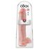 King Cock 15 - siurbtukas, su sėklidėmis dildo (38 cm) - natūrali spalva