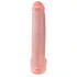 King Cock - dildo su sėklidėmis ir lipniu pagrindu - 38 cm - kūno spalvos