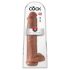 King Cock 15 - milžiniškas dildo (38 cm) - tamsiai natūralus